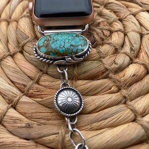 Turquoise Silver Smartwatch Band